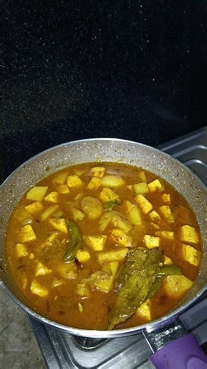 paneer potato masala curry ✨#food #rubyrecipe #shortsvideo