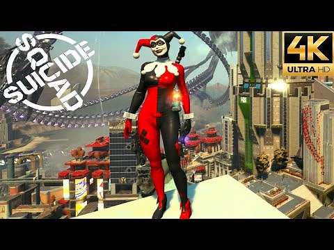 Suicide Squad: Kill The Justice League - Classic Harley Quinn Free Roam Gameplay (4K 60FPS)