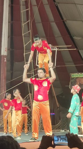 Spectacular Circus Performance with Acrobatic Acts