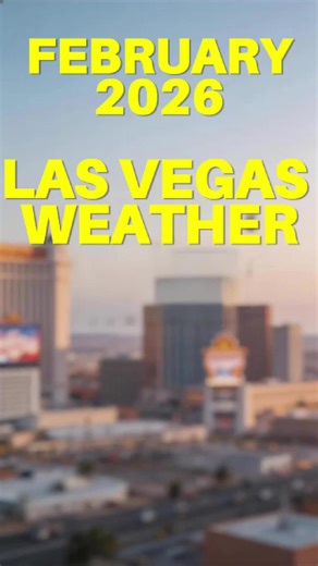 Las Vegas in February is NOT pool weather. 🥶 It is our coldest month with highs around 60 and chilly mornings in the 30s. It is also our wettest month, but rain still stays light. Would you visit Vegas in winter? #LasVegas #VegasWeather #VegasWinter #VegasTravel #VisitLasVegas #fyp #foryoupage