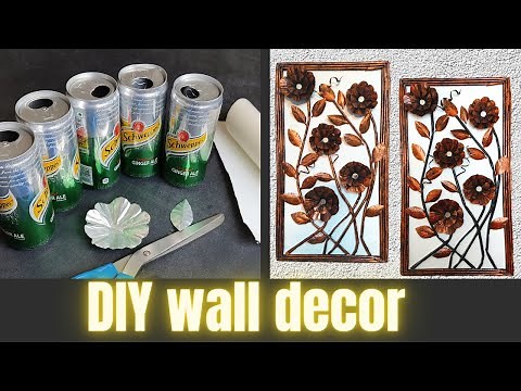 DIY metal wall art/ Tin can crafts