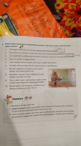 B. Rewrite these sentences by using parallel structures. Then, ... | Filo