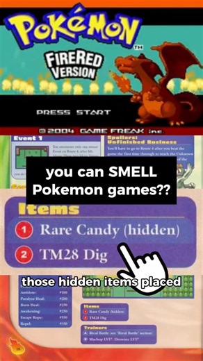 you can SMELL pokemon games??