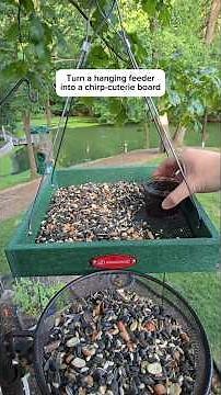 This is your sign to create a chirp-cuterie board using this hanging platform feeder #kingsyard