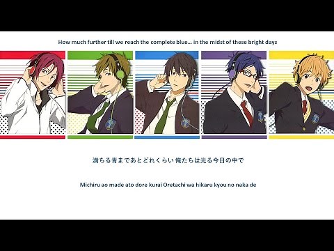 RISING FREE - Free! Timeless Medley OP (Lyric Video)