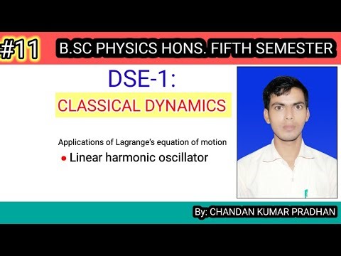 CLASSICAL DYNAMICS: Applications of Lagrange's equations of motion for Linear harmonic oscillator