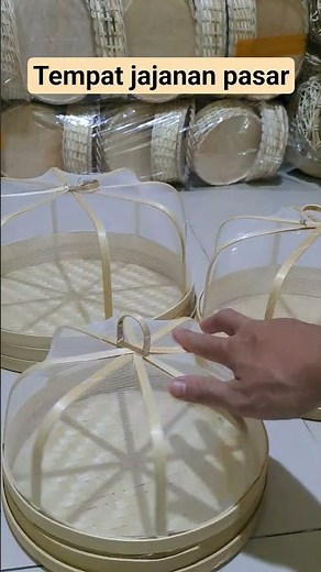 tudung saji/tempat jajanan pasar #kerajinantangan #anyamanbambu #tudungsaji #tutorial