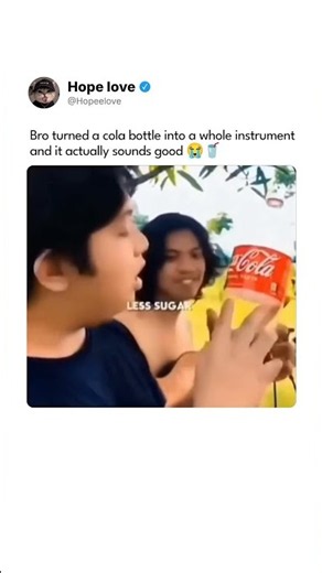 Coca-Cola Bottle Musical Instrument - Extrime Skills #shorts #viral #music