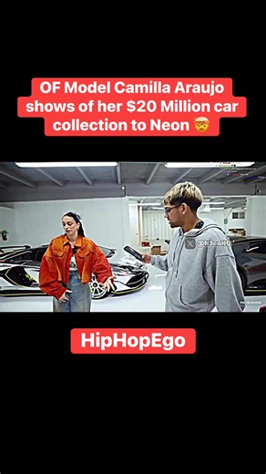 1.3K views · 3 comments | OF Model Camilla Araujo shows of her $20 Million car collection to Neon 勞 | Hiphopego | Facebook