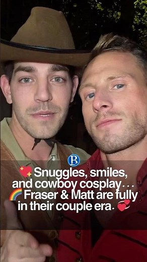 💖 Snuggles, smiles, and cowboy cosplay… 🌈 Fraser & Matt are fully in their couple era. 💞