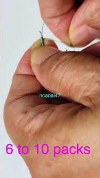 Snell knot locking mechanism prevents loosening. For eyeless hook