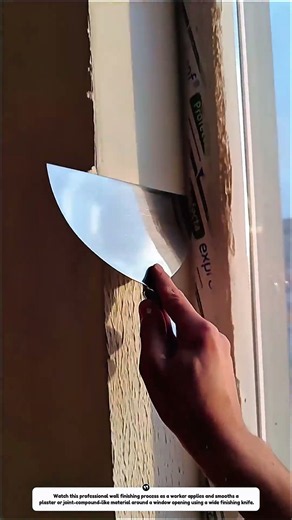 Professional Wall Skimming Technique | Smooth Plaster Finish Around Windows