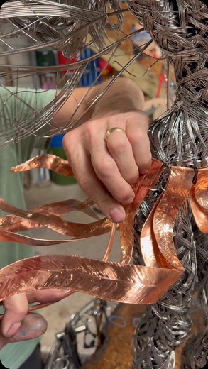 18K views · 1K reactions | Making a custom fairy dress! Robin has been busy working on one of his new fairies. She’s very nearly finished now, what do you think so far? She’s also need a name, any ideas anyone? | Wire Sculpture by Fantasywire | Facebook