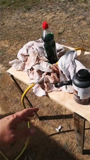 #shippingcontainer ready the first wall with the rust converter to prime it #diy