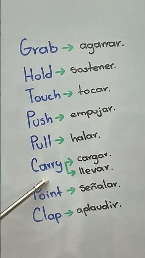 HOLD, PUSH, PULL, and CARRY: Action Verbs You'll Use Every Day