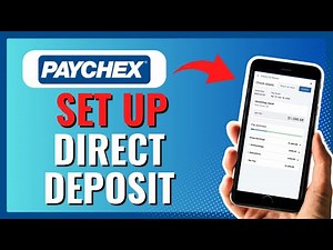 HOW TO SET UP DIRECT DEPOSIT ON PAYCHEX 2024!