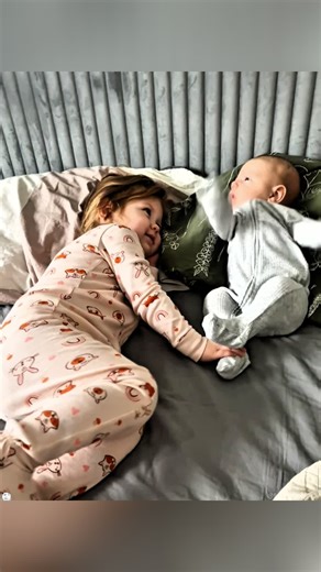 Big Sibling Meets Baby for First Time! 😂 #funny