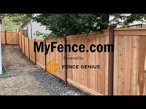 Custom Built Western Red Cedar Two Gate And Ten Fence Panel Fence Install!