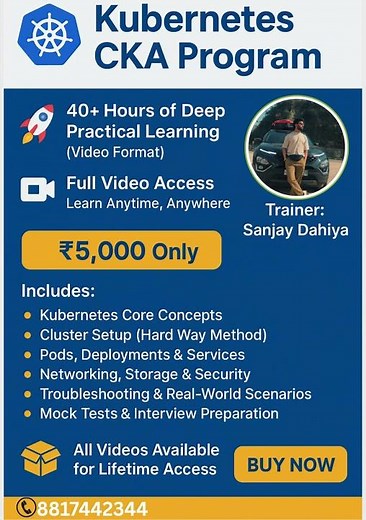 “Become a Certified Kubernetes Administrator (CKA) | Full Practical Course 2025” #kubernetes #cka