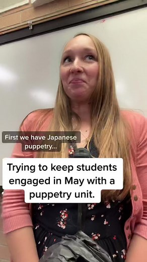 These last two weeks are killers 😅 #puppetry #bunrakupuppet #sockpuppet #muppet #theatretiktok #teachersoftiktok #middleschool #theatre #fyp