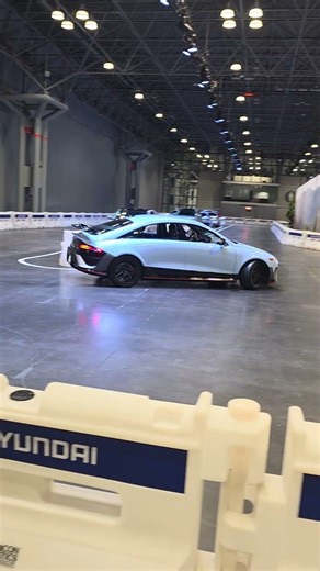 Hyundai N line driving course with these 641 hp elections vehicles