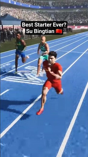 Fastest Starter in History : Su Bingtian. #trackandfield #track #athletics #sprint #100m 6.29s. 9.83