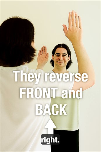 Why Mirrors Reverse Left & Right 🪞🤯@Bright Aura-v6q#EverydayScience #MindBlown