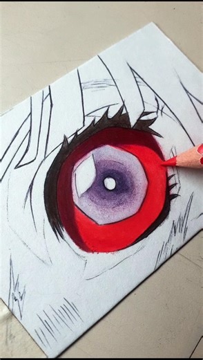 The Equinoctial Vermilion Eye | Kanao Art #anime #kanaotsuyuri #mangaart_flow