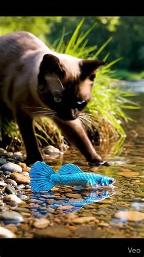 Light Blue Fish Saved Dark Cat 🐟🐱 | Emotional Story 😢