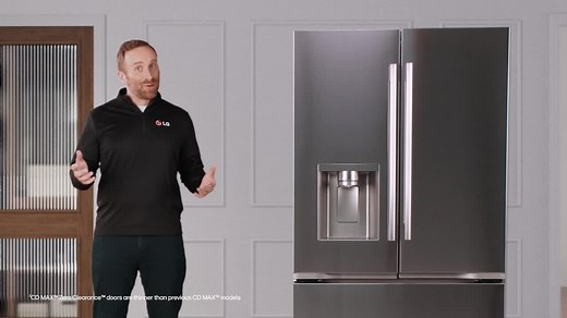 LG 24 cu. ft. Counter Depth MAX Zero Clearance 3-Door French Door Refrigerator with Craft Ice in PrintProof Stainless Steel LF24Z6530S