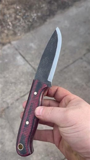 Halo with Red & Black Micarta #handmade #custom #artist #art