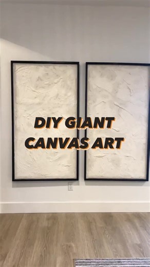 full steps are listed on my IG! links for everything are on my LTKit (link in bio) 😊 #diyhomedecor #canvasartwork #largescaleart #diycanvasart