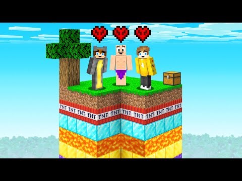 Can We Survive a RANDOM LAYER Skyblock in Minecraft Hardcore?