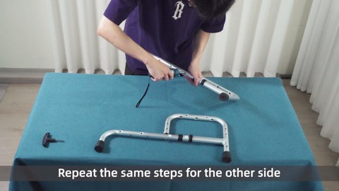 Bed Steps for High Beds for Adults, Heavy Duty Step Stool with Adjustable Handle for Elderly, Large Anti-Slip Platform, Support up to 400lbs, Safety Step Stools for Bathroom, Outdoor & Car Use