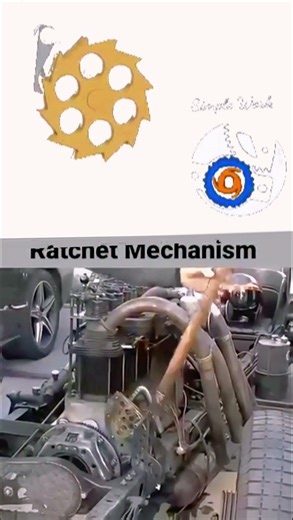 How a Ratchet Mechanism Actually Works! ⚙️ #engineering