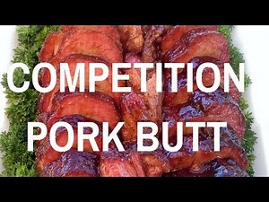 Competition BBQ Pork Butt Shoulder Smoked Pulled KCBS Weber Smoker How To Harry Soo Tasty Barbeque