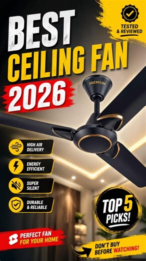 Best Ceiling Fan 2026 | Best BLDC fan 2026 | Best ceiling fan under 1000 #bestceilingfans2026