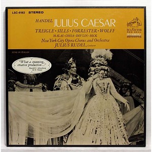 Handel, Treigle, Sills, Forrester, Wolff, Malas, Cossa, Devlin, Beck, New York City Opera Chorus And Orchestra, Julius Rudel - Julius Caesar