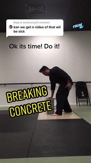 Breaking Concrete Techniques in Martial Arts