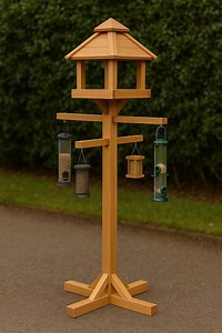 DIY Bird Feeder Station Woodworking Plan: Rustic Garden Decor (PDF) - Etsy