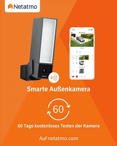 232 reactions · 17 shares | Schützen Sie Ihr Eigentum! Die Smarte Außenkamera benachrichtigt Sie sofort, wenn eine Person oder ein Fahrzeug sich unberechtigt auf Ihrem Grundstück aufhält. | Netatmo | Facebook