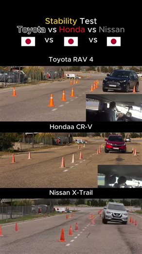 Stability test : Toyota vs Nissan vs Honda !!!