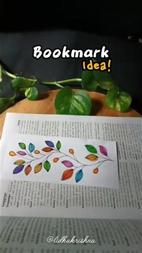 Book mark making 🖌️🌿 #trending #viral #youtubeshorts #shorts #diy