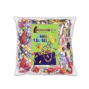Variety Candy Pack 12lbs - Bulk 12 Pound Box of Individually Wrapped Assorted Candies - Giant Wholesale Bags of Skittles, Nerds, Double Bubble, Jolly Ranchers, Smarties, Blow Pops Lollipops, & More