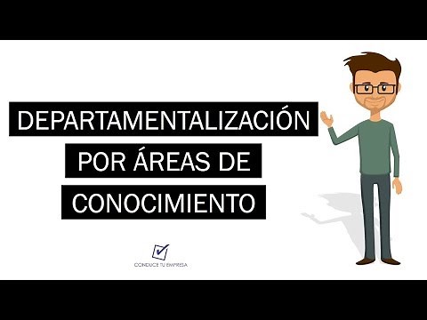 Departamentalización por áreas de conocimiento | Características y Aplicación