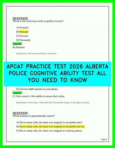 APCAT PRACTICE TEST 2026 ALBERTA POLICE COGNITIVE ABILITY TEST ALL YOU NEED TO KNOW 2026EXAMGUIDE1