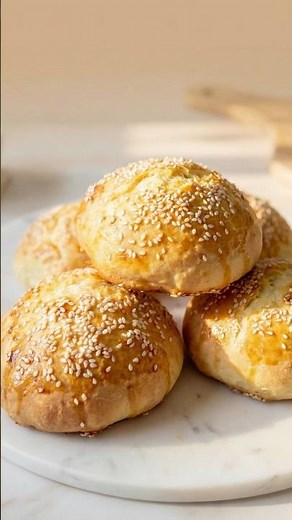 No Yeast, No Knead Bread Buns! 4 Ingredients Soft & Healthy Recipe