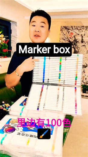 Ultimate Marker Box 😱 | Premium Art Markers for Sketching & Coloring #shorts #stationery#drawingpens