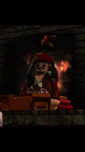 The wanted pirate comes through the chimney 🏴‍☠️ #lego #piratesofthecaribbean #jackSparrow #fun #...