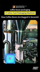 How Coffee Beans Are Bagged in Seconds! ☕ Ultra-Fast Packaging Machine!